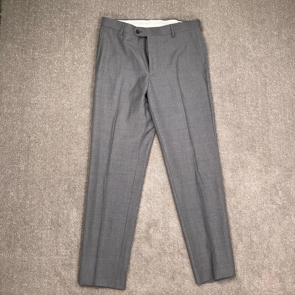 Jos A Bank 1905 Suit Mens 40R 33W Light Gray 2-Button Bespoke Corporate Groom